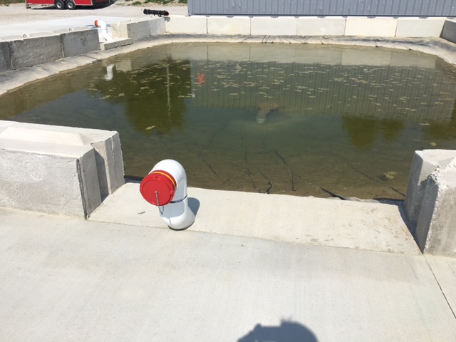 One of Two Pond Dry Hydrants