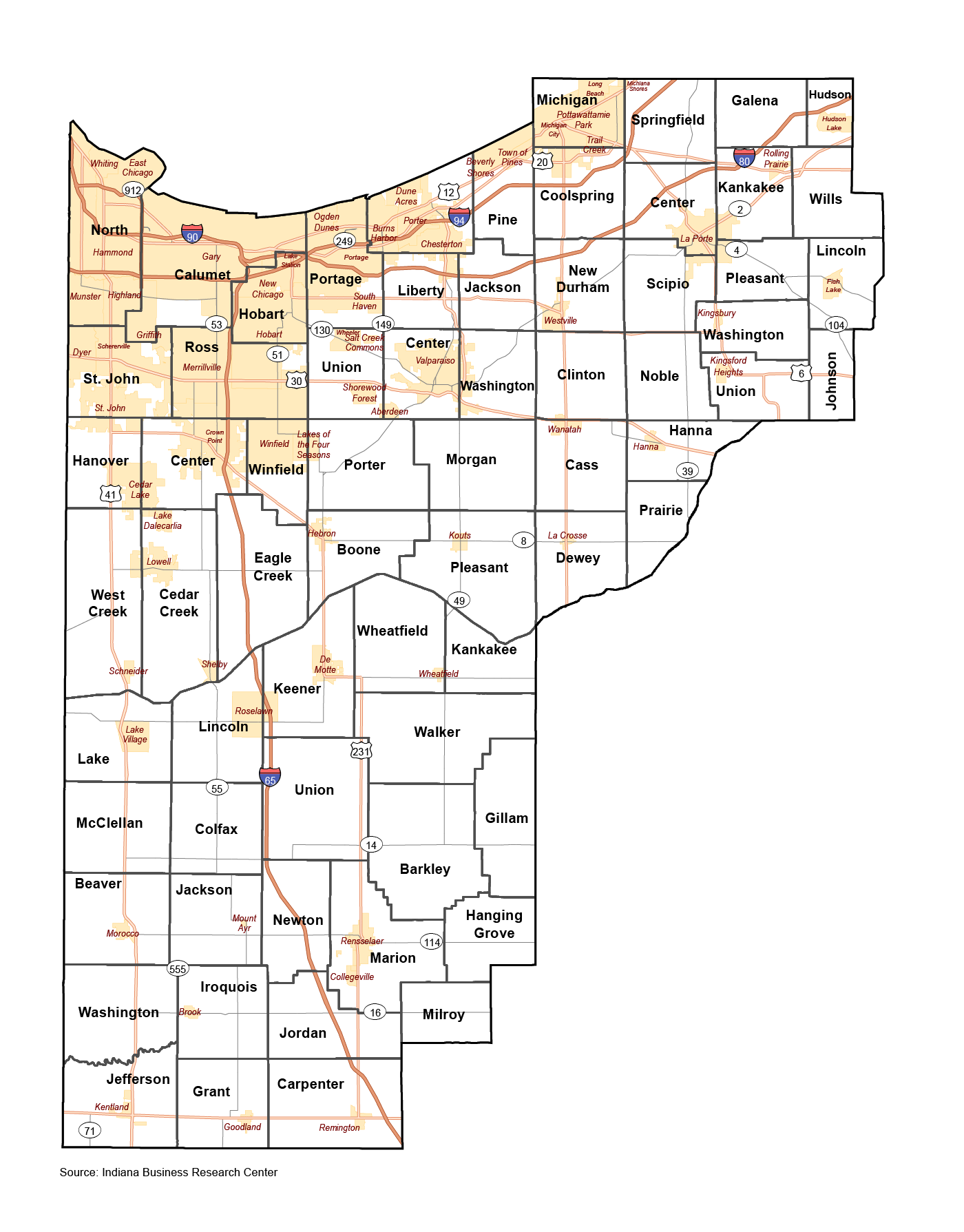 regional Map of District 1