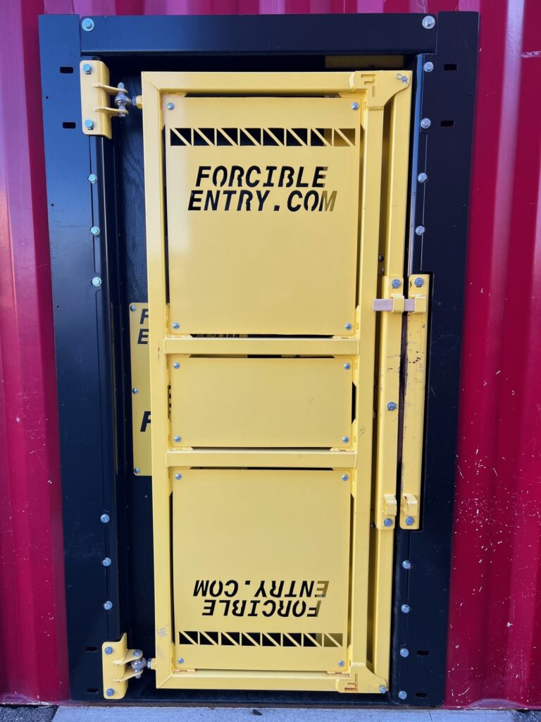 Catalyst Force Entry Door Red 4 Story Breach Door Outside