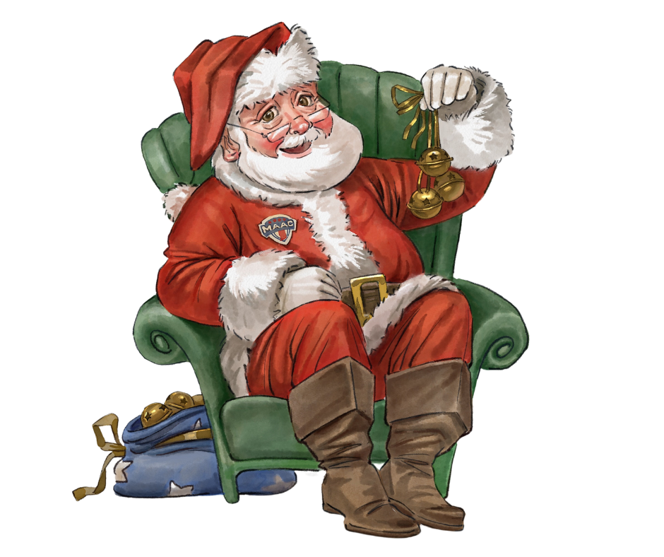 Fireman Phil as Santa, no Background