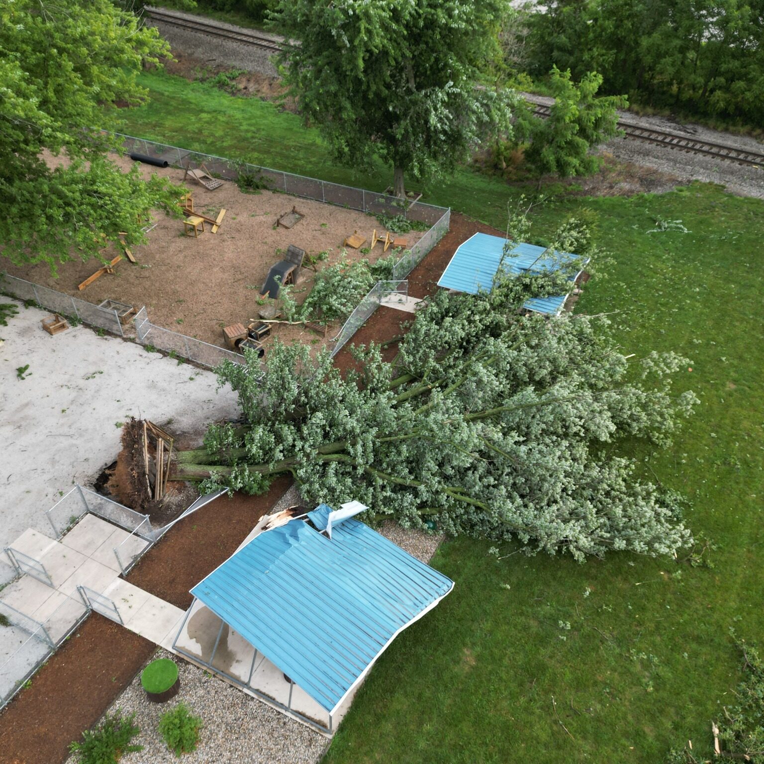 The MAAC Foundation campus in Valparaiso was hit hard, said Peter Krivas, director of marketing and communications for the MAAC Foundation. The campus is a training ground for first responders.