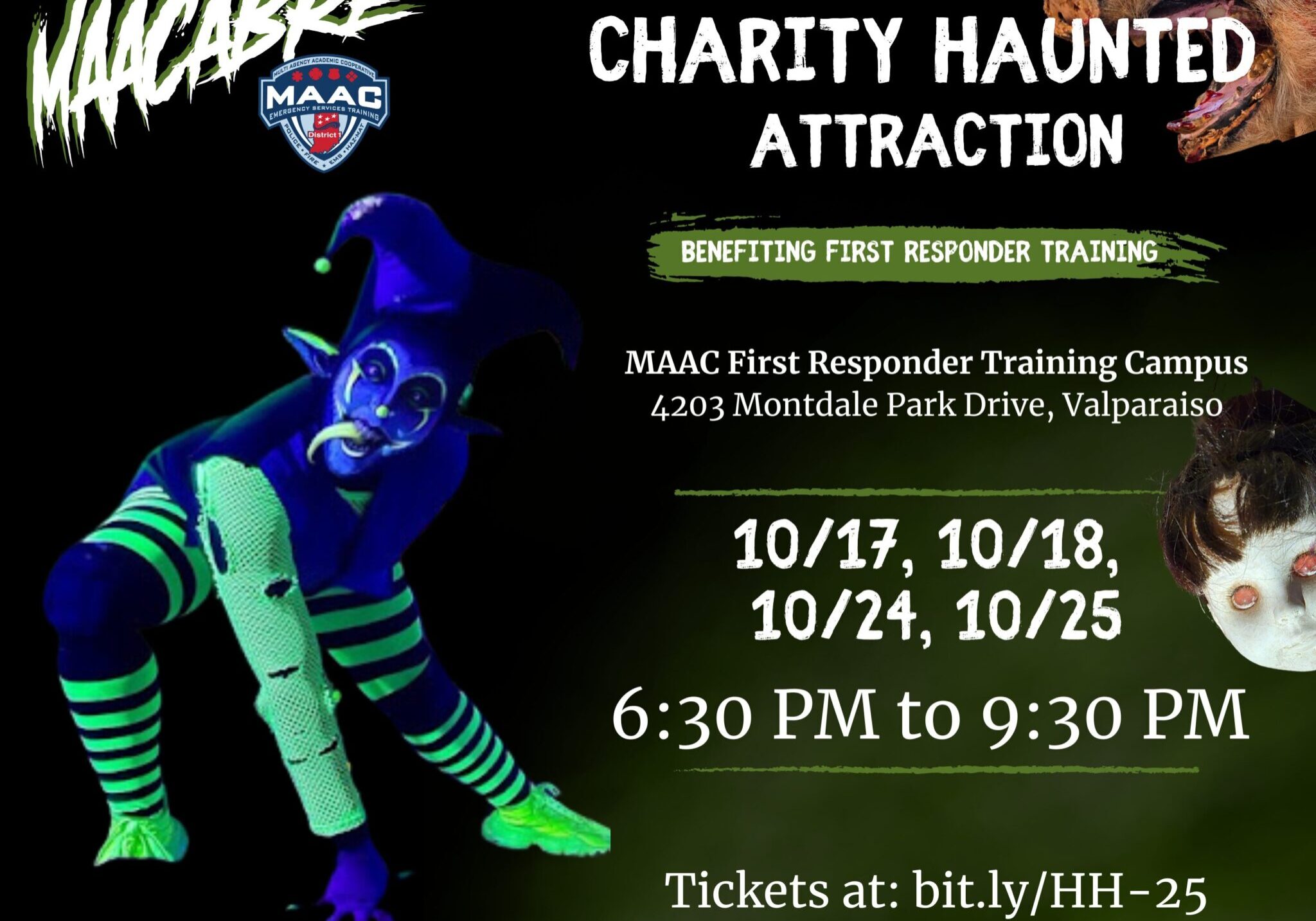 The MAAC Foundation’s annual MAACabre Haunted Attraction is back and more terrifying than ever, featuring 38 spine-chilling rooms, new scares, and a good cause behind every scream. 